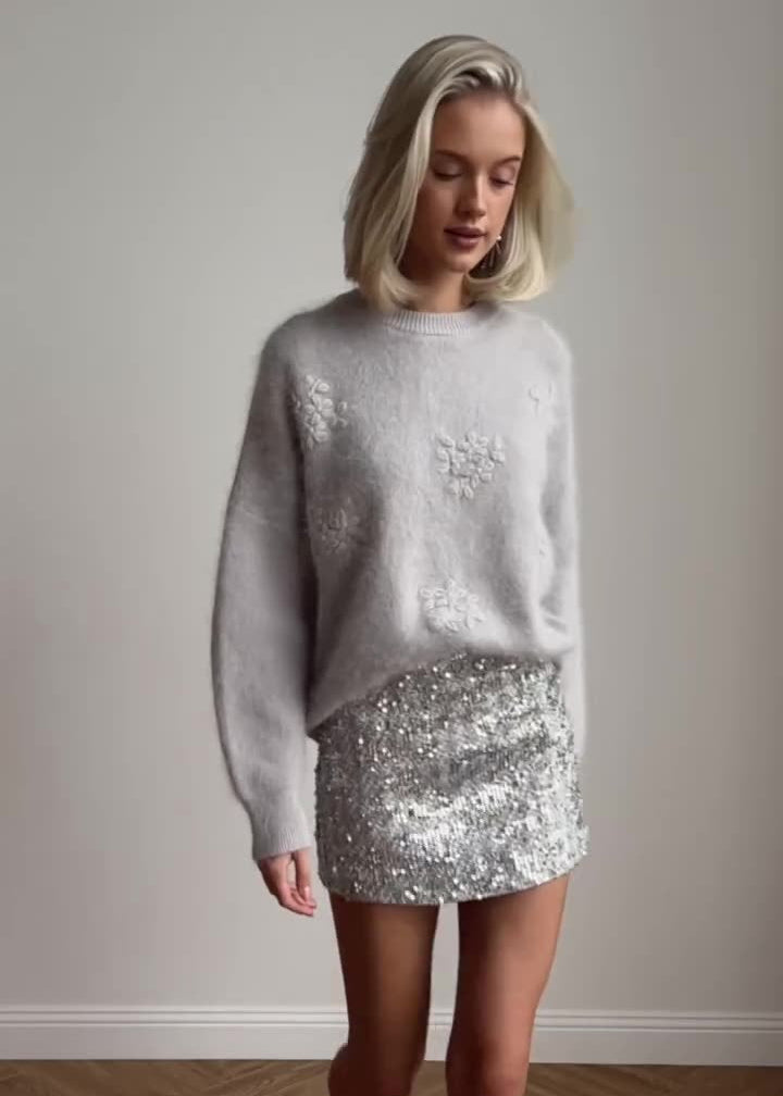 Textured Knit Sweater