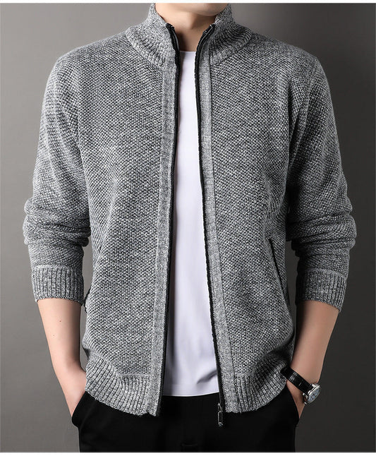 Nero Knit Zip Cardigan