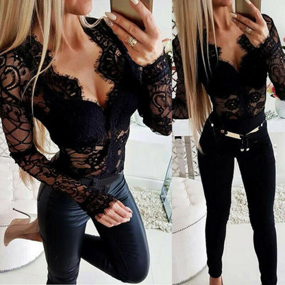 SCARLETT SHEER LACE TOP
