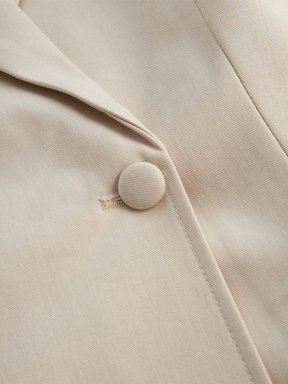 Tailored Blazer-Inspired Mini Dress With Belted Waist