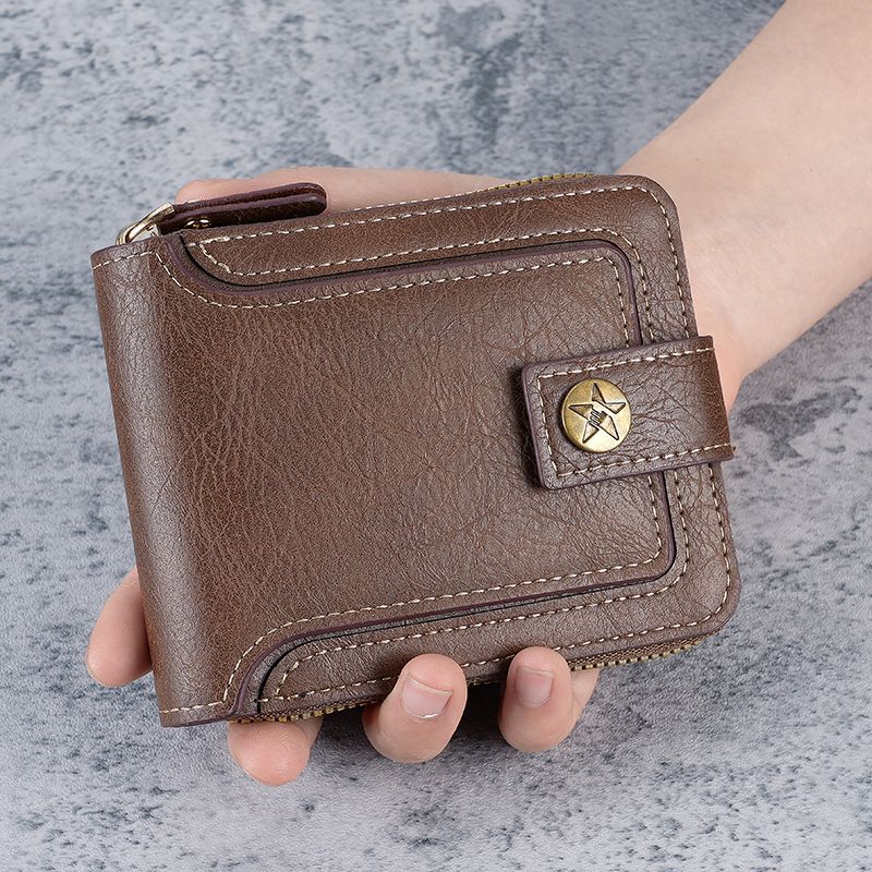 etroStar Leather Zipper Wallet