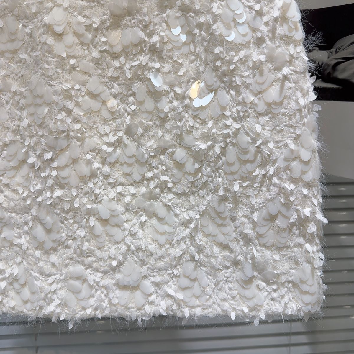 Textured Sequin Mini Skirt