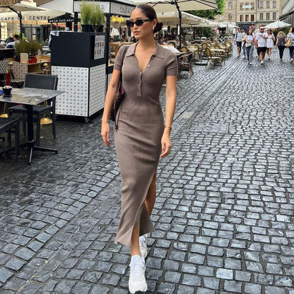 Emilia Polo Neck Knit Dress