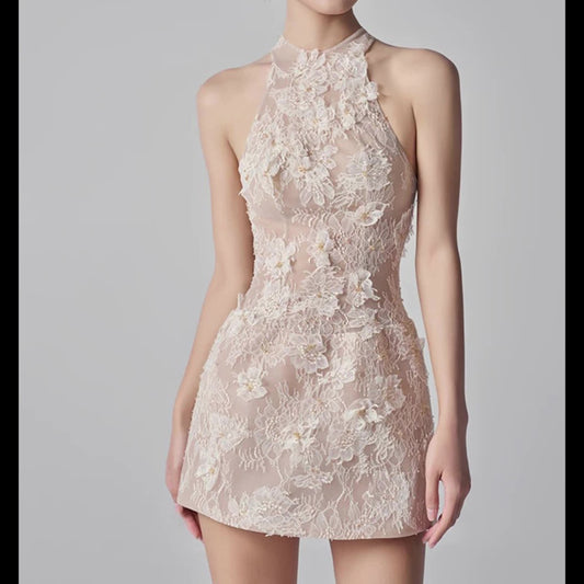 Blossom Lace Mini Dress