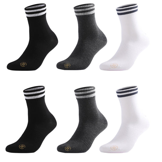 SportLine 6-Pack Striped Athletic Socks Set