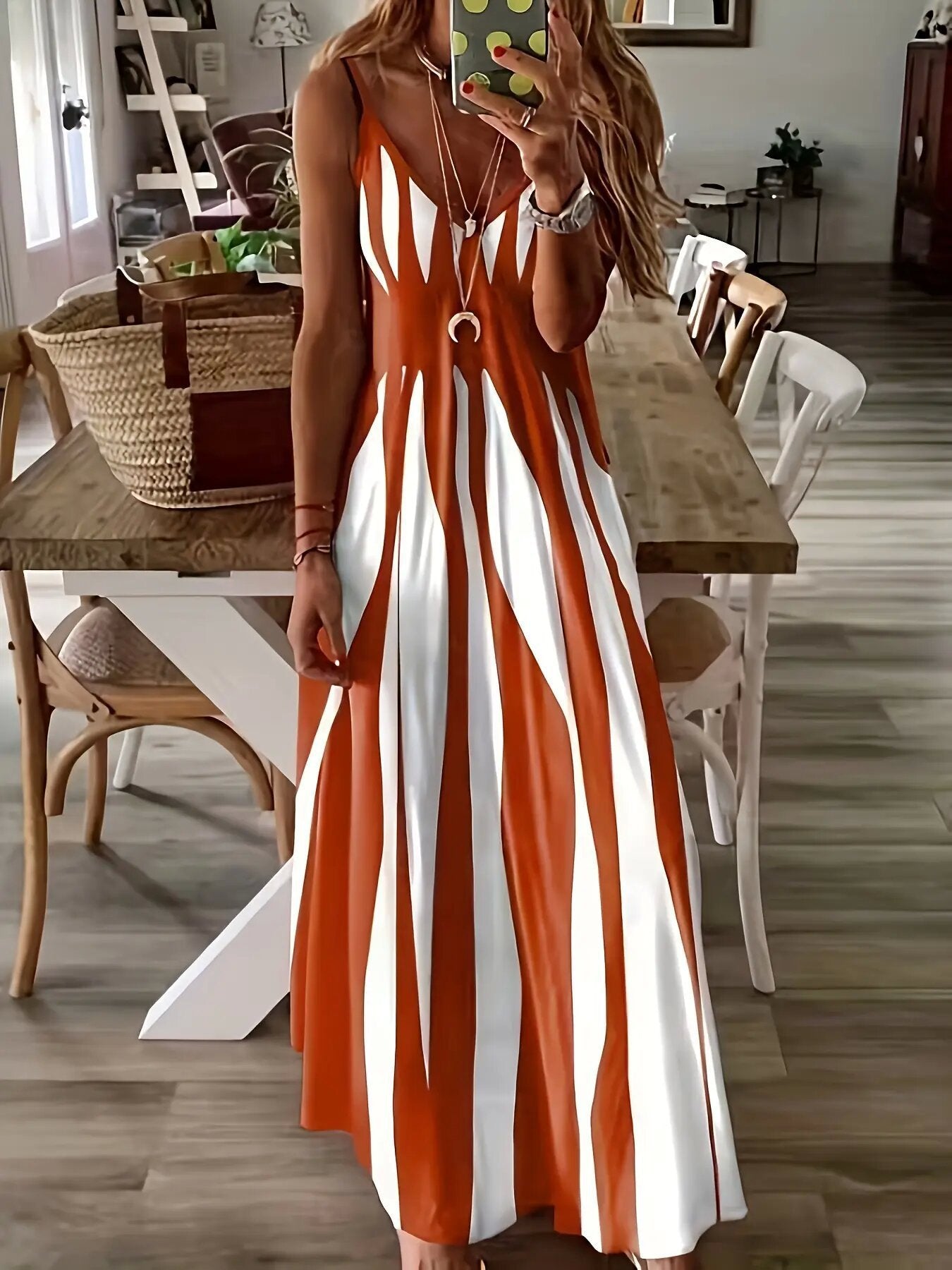 Striped Maxi Dress